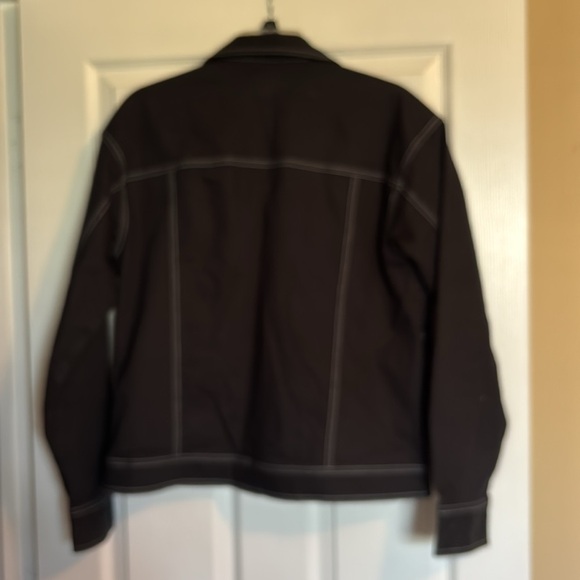 Vans In The Know women’s black canvas jean jacket size medium - Picture 6 of 8